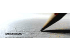 Desktop Screenshot of plasticsyndrome.com