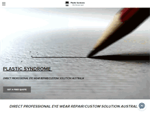 Tablet Screenshot of plasticsyndrome.com
